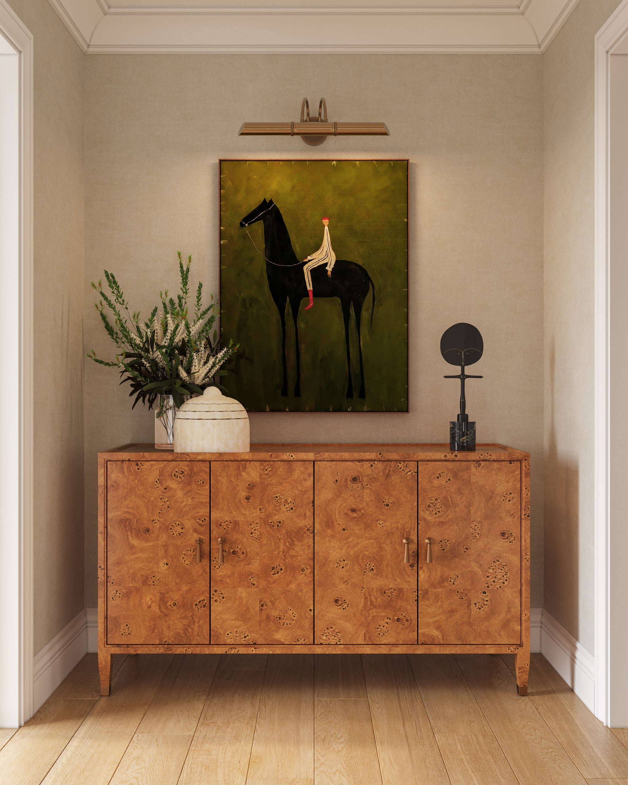 Currey And Company Evie Burl Credenza