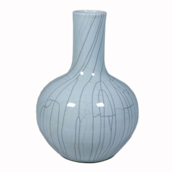 Bargain Basement Crackle Celadon Globular Vase By Legends Of Asia