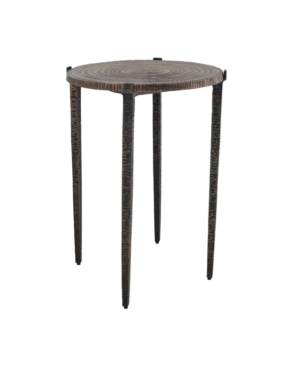 Currey & Company 22" Unity Cast Aluminum Accent Table