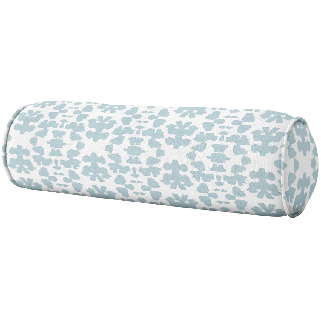 Laura Park Chintz Mist Round Bolster Pillow