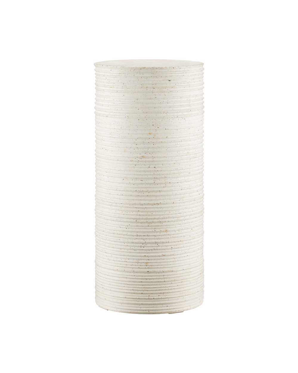 Currey And Company Cresta Medium Ivory Terrazzo Pedestal