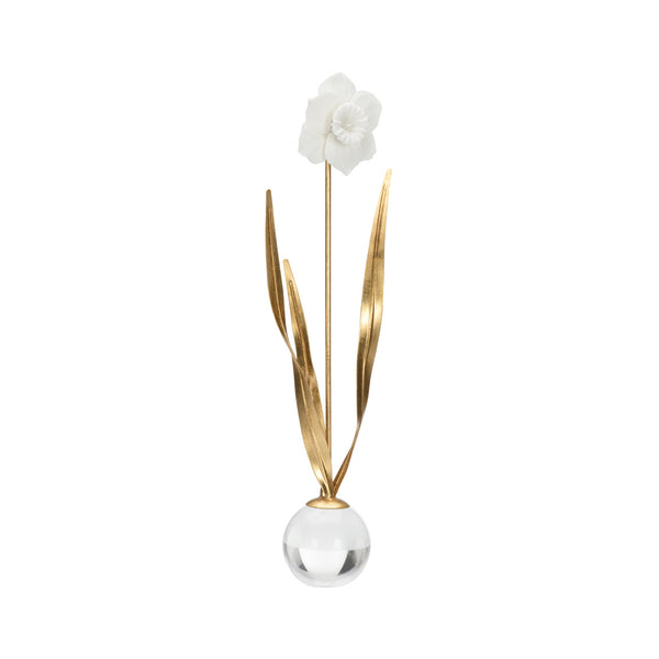 Chelsea House Decorative Gold Daffodil On Stand