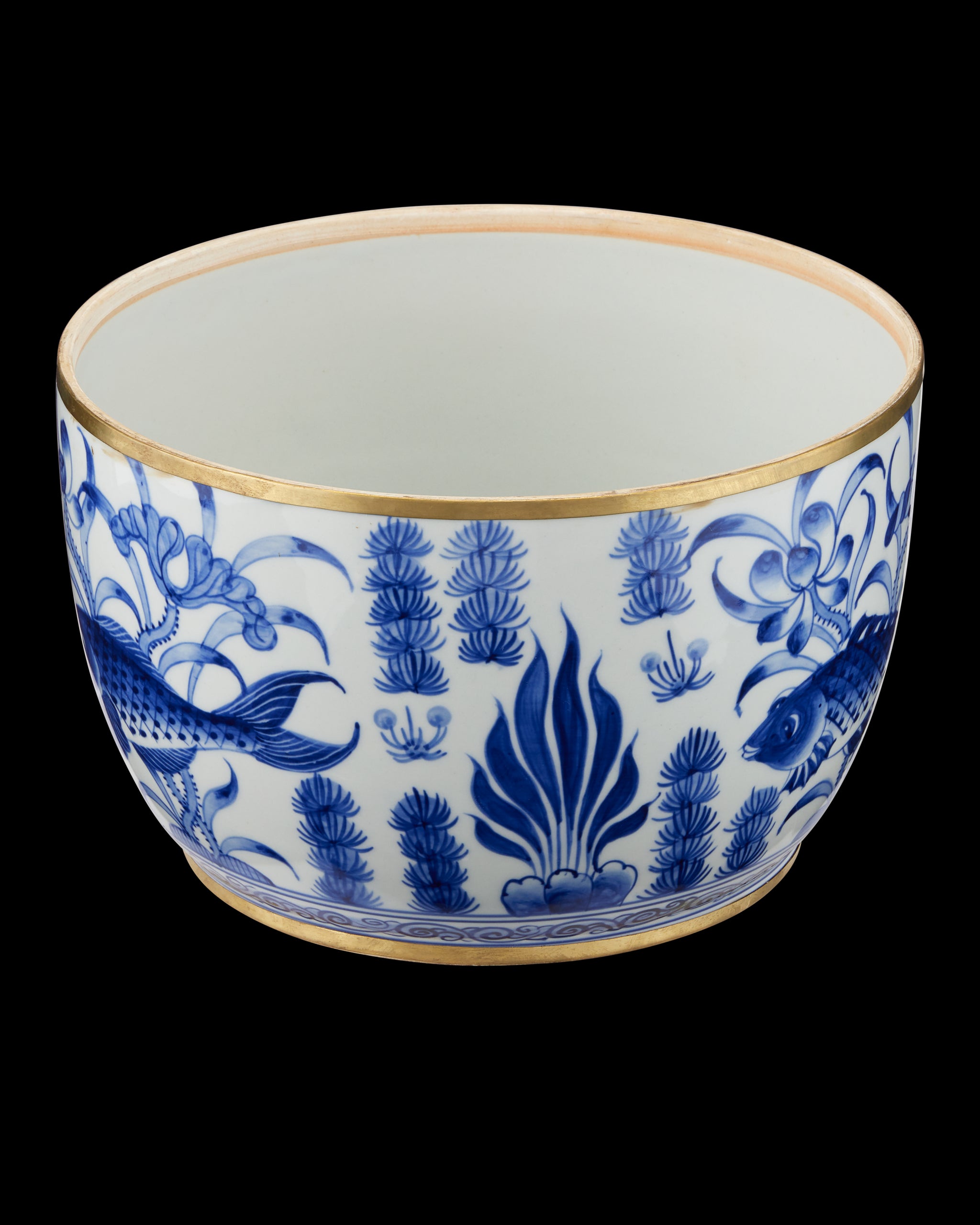 Currey & Company Blue & White Rice Tureen Set Of 3