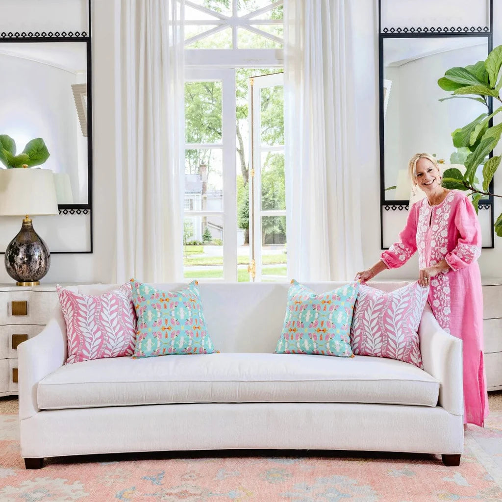 Laura Park Birds of Paradise Linen Cotton Pillow