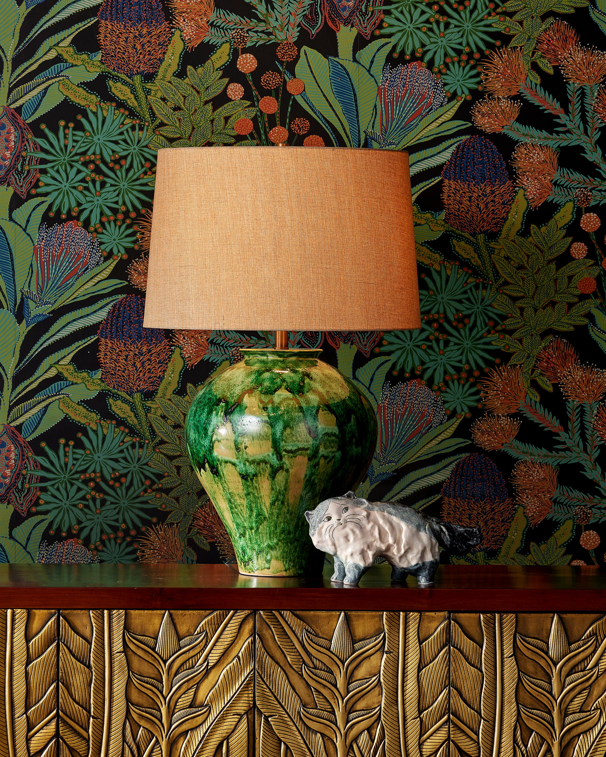 Currey & Company Blarney Green Table Lamp