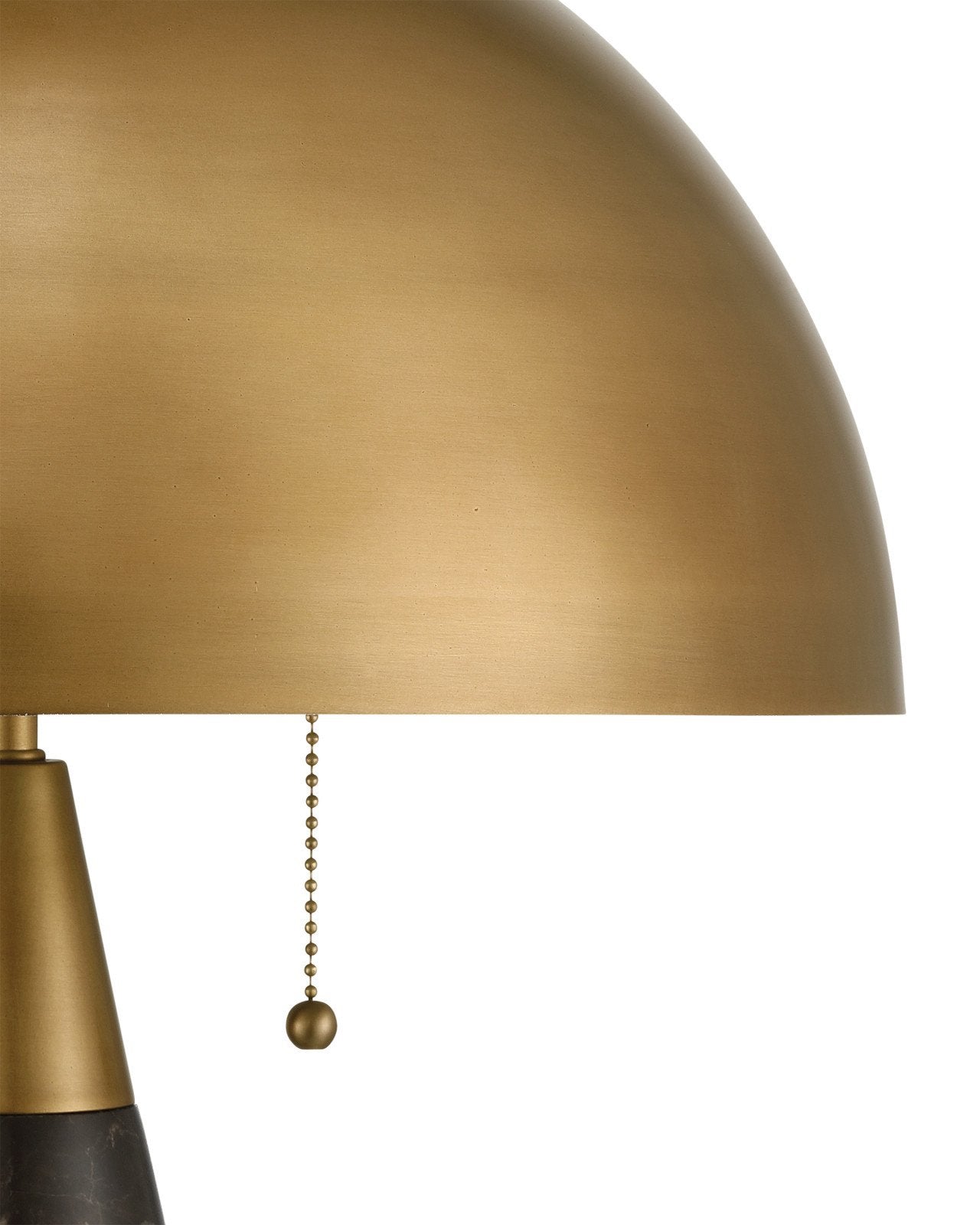 Currey & Company Edith Coffee Brown Marble Desk Lamp