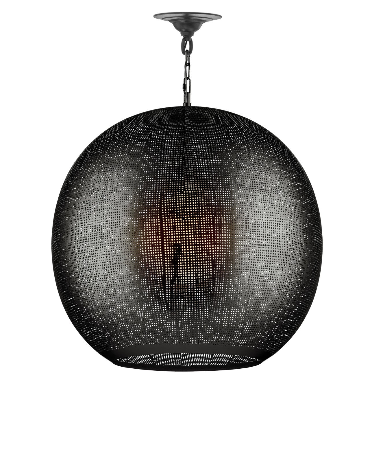 Currey & Company Buckram 24" 1 Light Orb Pendant