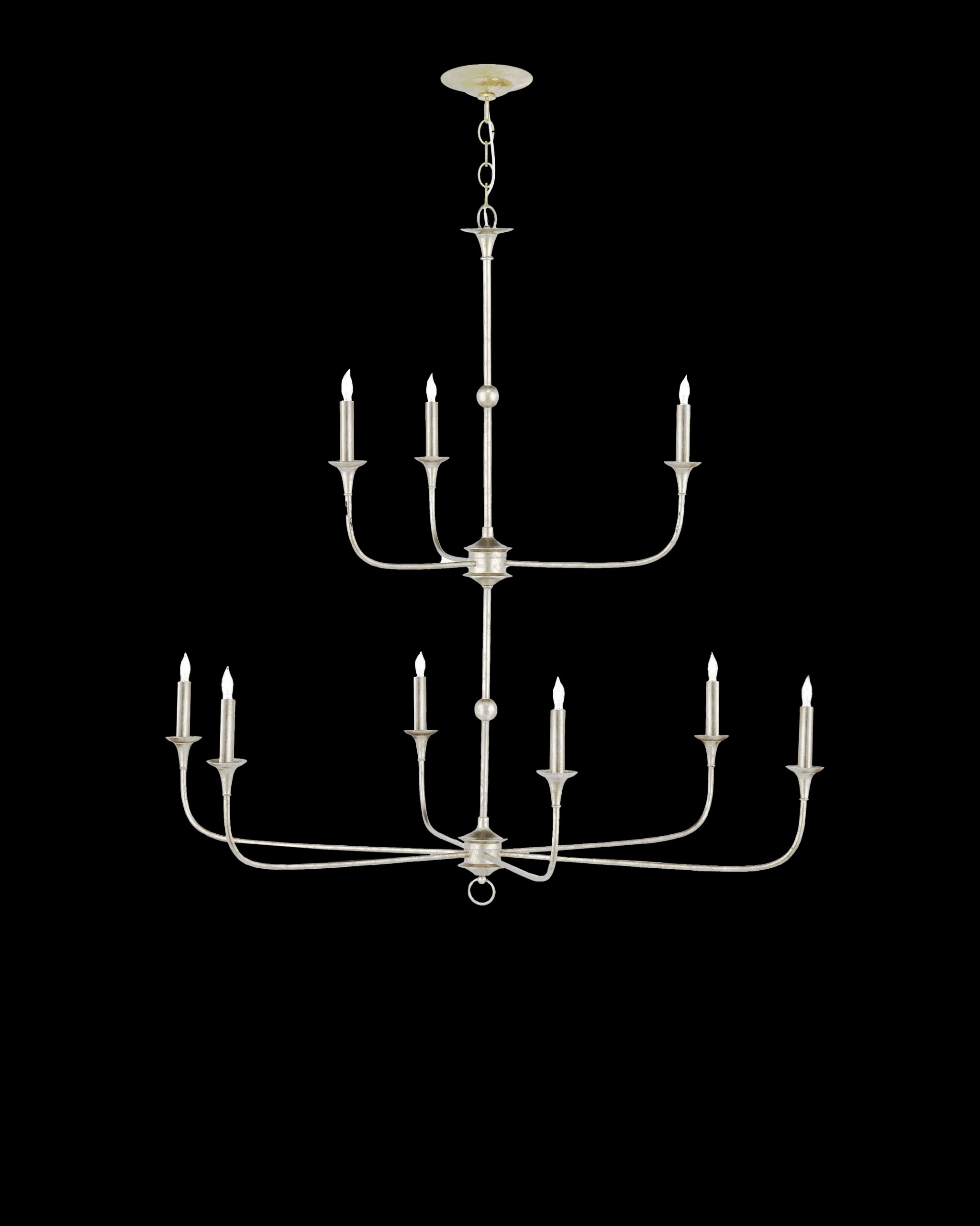 Currey & Company Nottaway Two Tier Champagne Chandelier