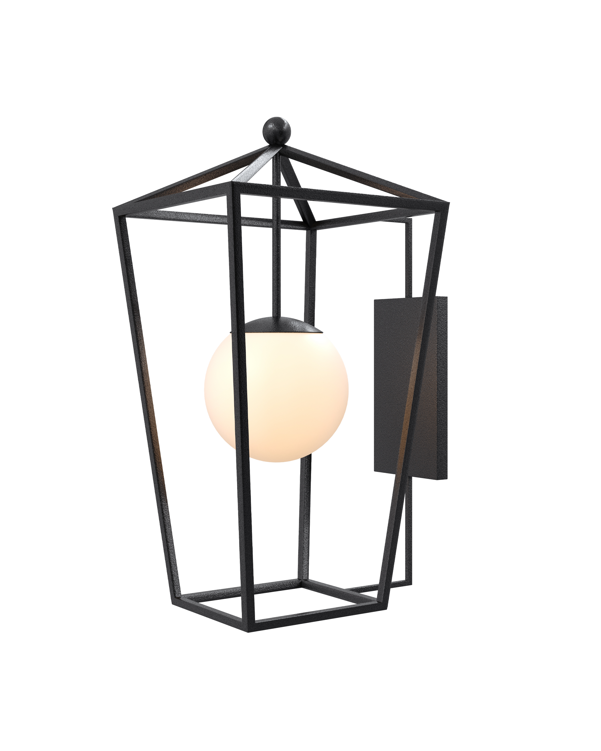 Currey And Company Denison Large Black Outdoor Wall Sconce