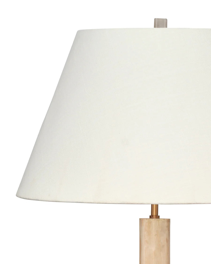 Jamie Young Augustine Floor Lamp, White Washed Wood