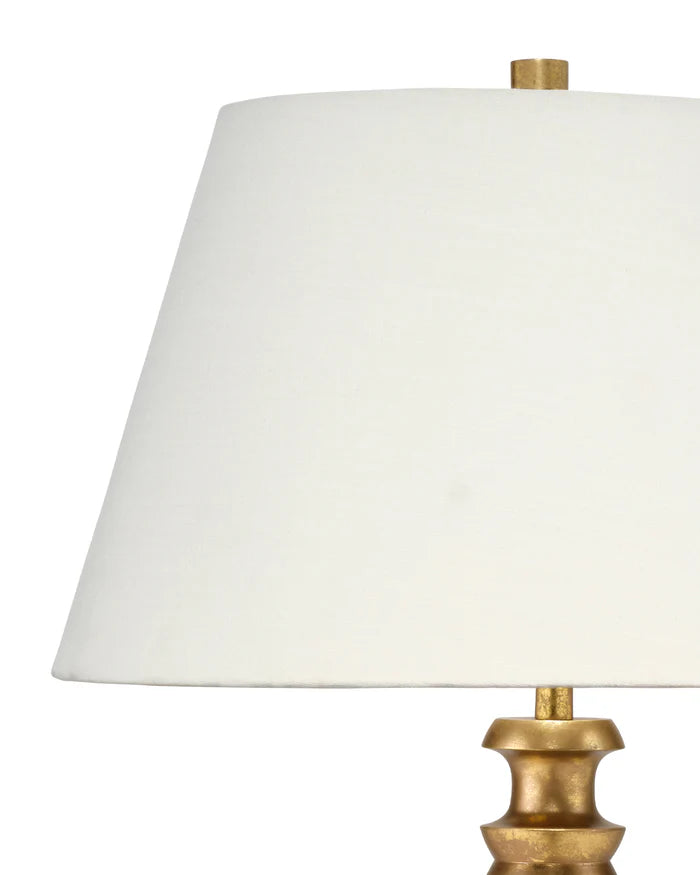 Jamie Young Melrose Floor Lamp, Gold Leaf