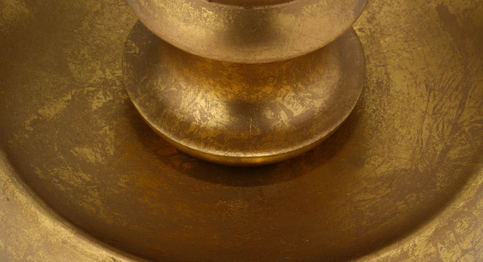 Jamie Young Melrose Floor Lamp, Gold Leaf