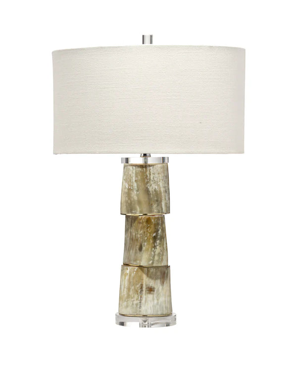 Jamie Young Stag Table Lamp, Cream Stacked Horn
