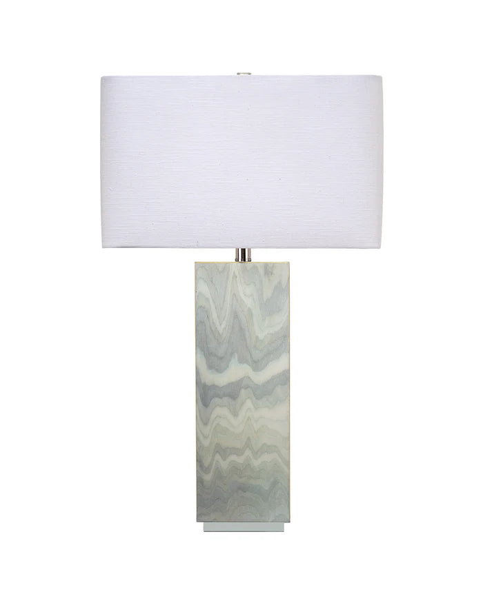 Jamie Young Summit Table Lamp, Pale Blue Lacquer