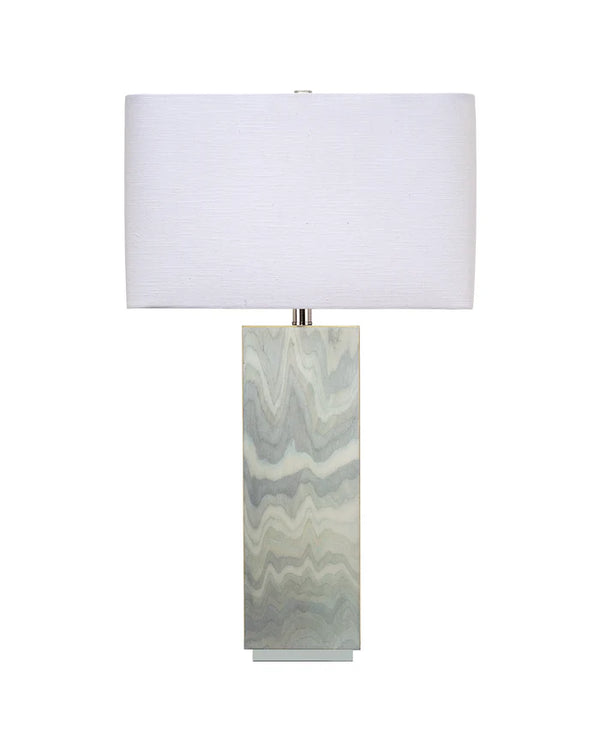 Jamie Young Summit Table Lamp, Pale Blue Lacquer