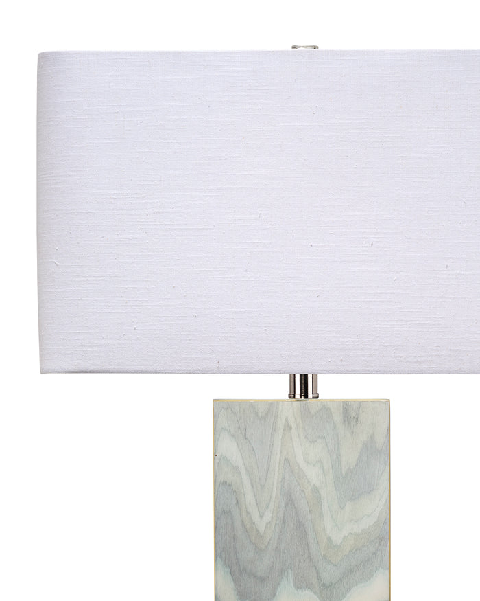 Jamie Young Summit Table Lamp, Pale Blue Lacquer