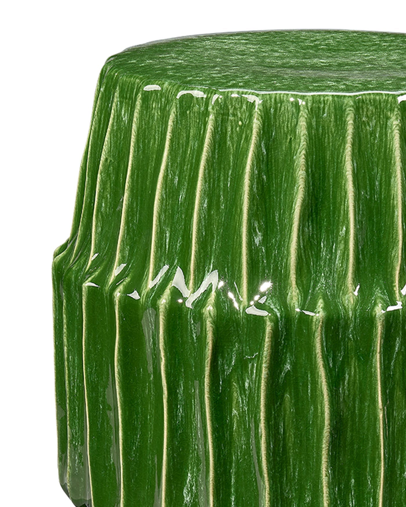 Jamie Young Algae Ceramic Side Table, Green