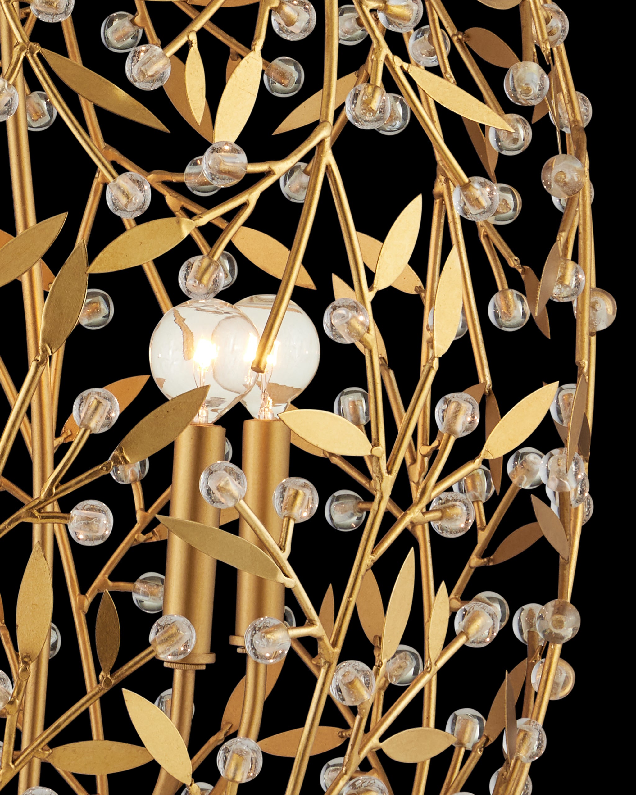 Currey & Company Secret Garden Gold Chandelier