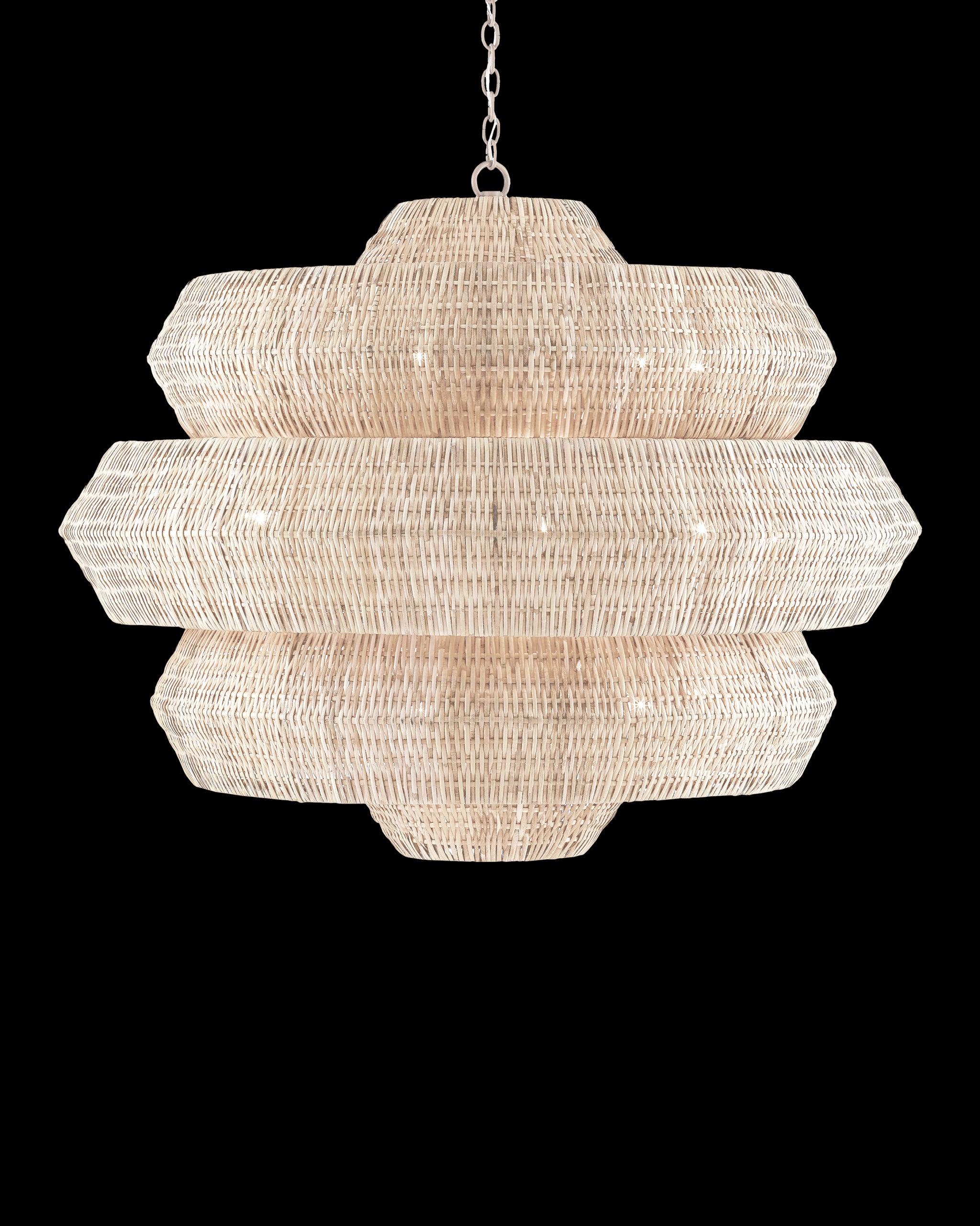 Currey & Company Antibes Grande White Chandelier
