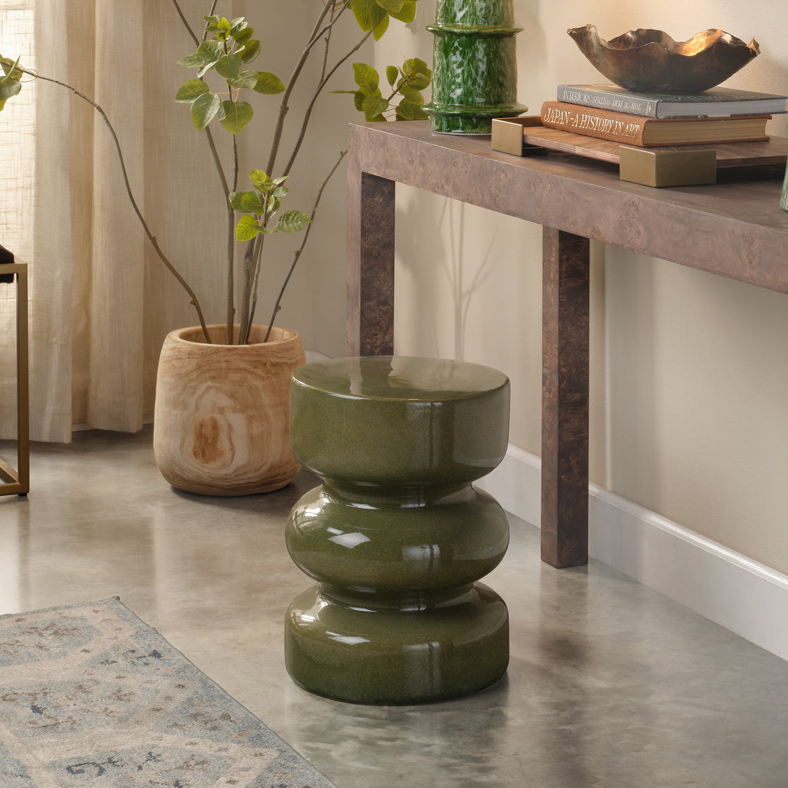 Jamie Young Saguaro Ceramic Garden Stool