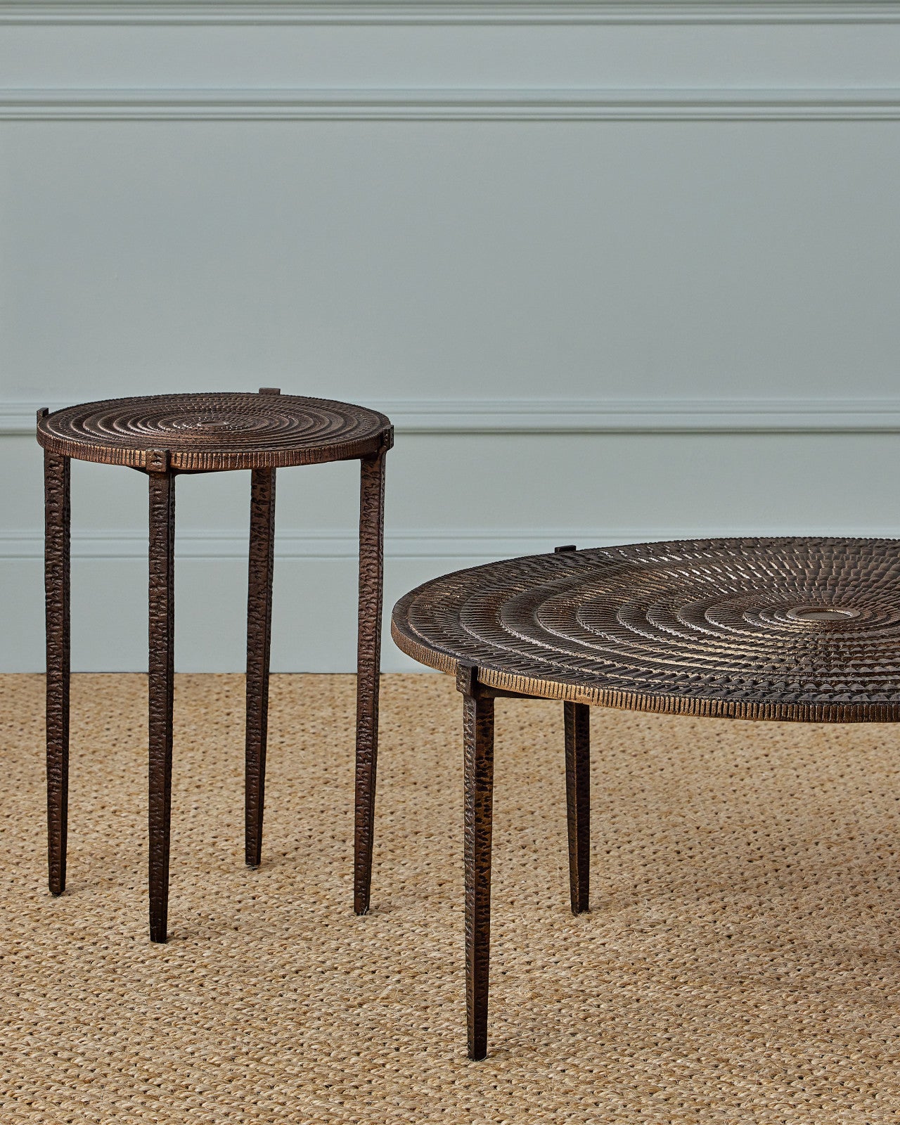 Currey & Company 22" Unity Cast Aluminum Accent Table