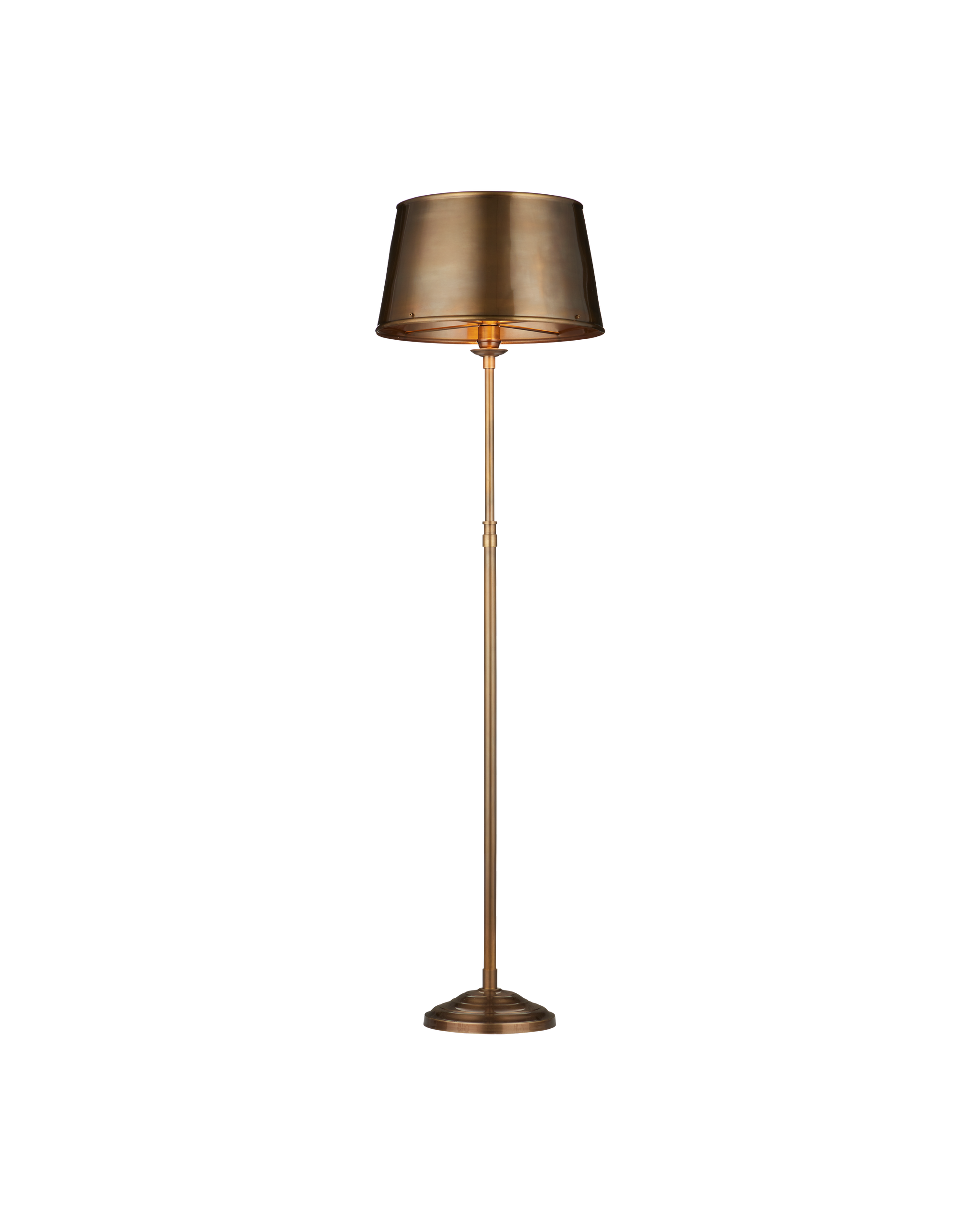Currey & Company Callum Brass Floor Lamp
