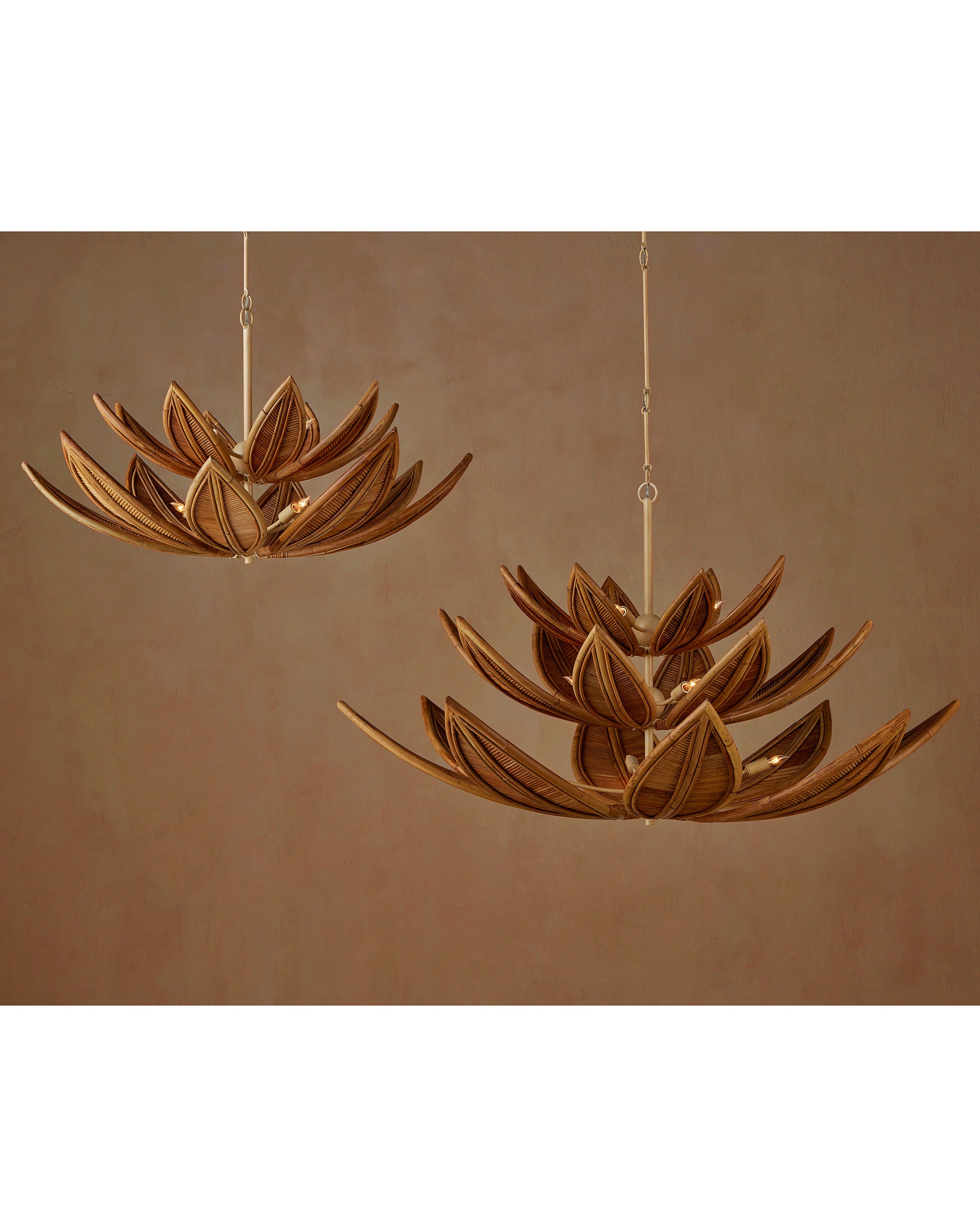 Currey & Company Cubana Two Tier Chandelier