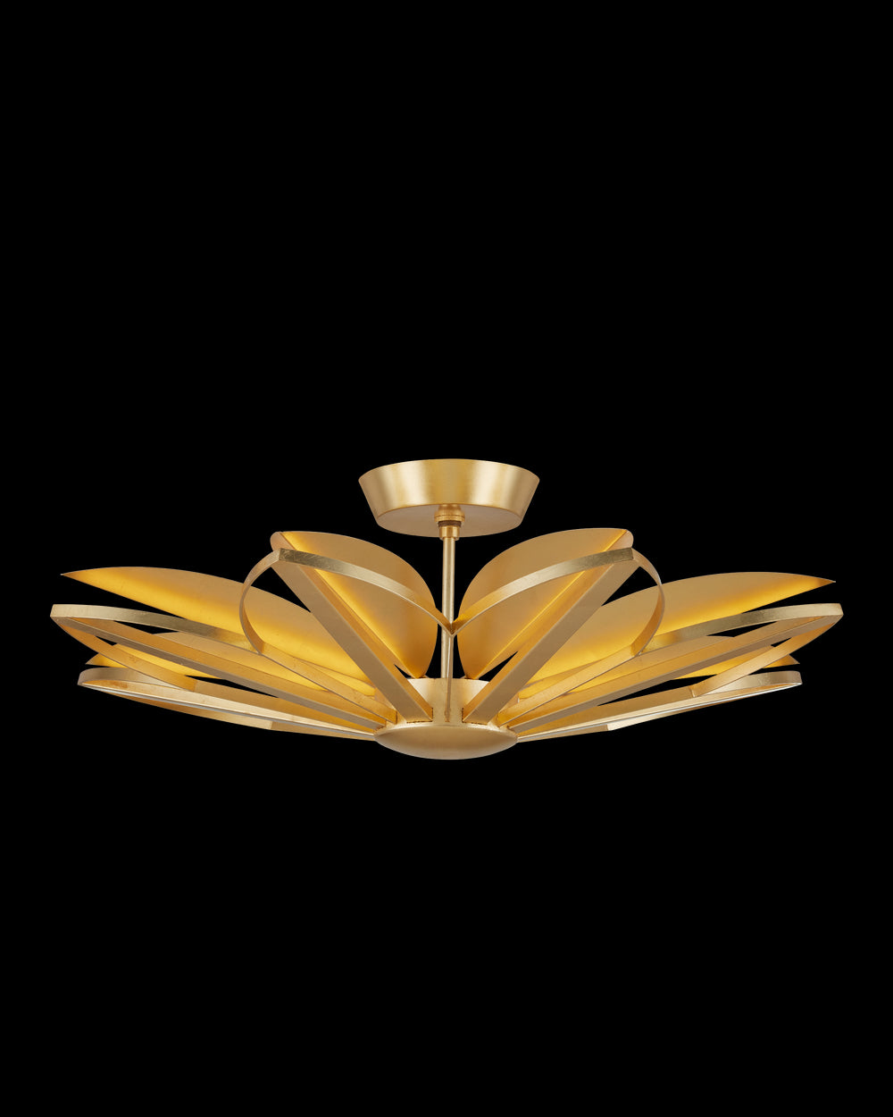 Currey & Company Stewart Semi Flush Mount