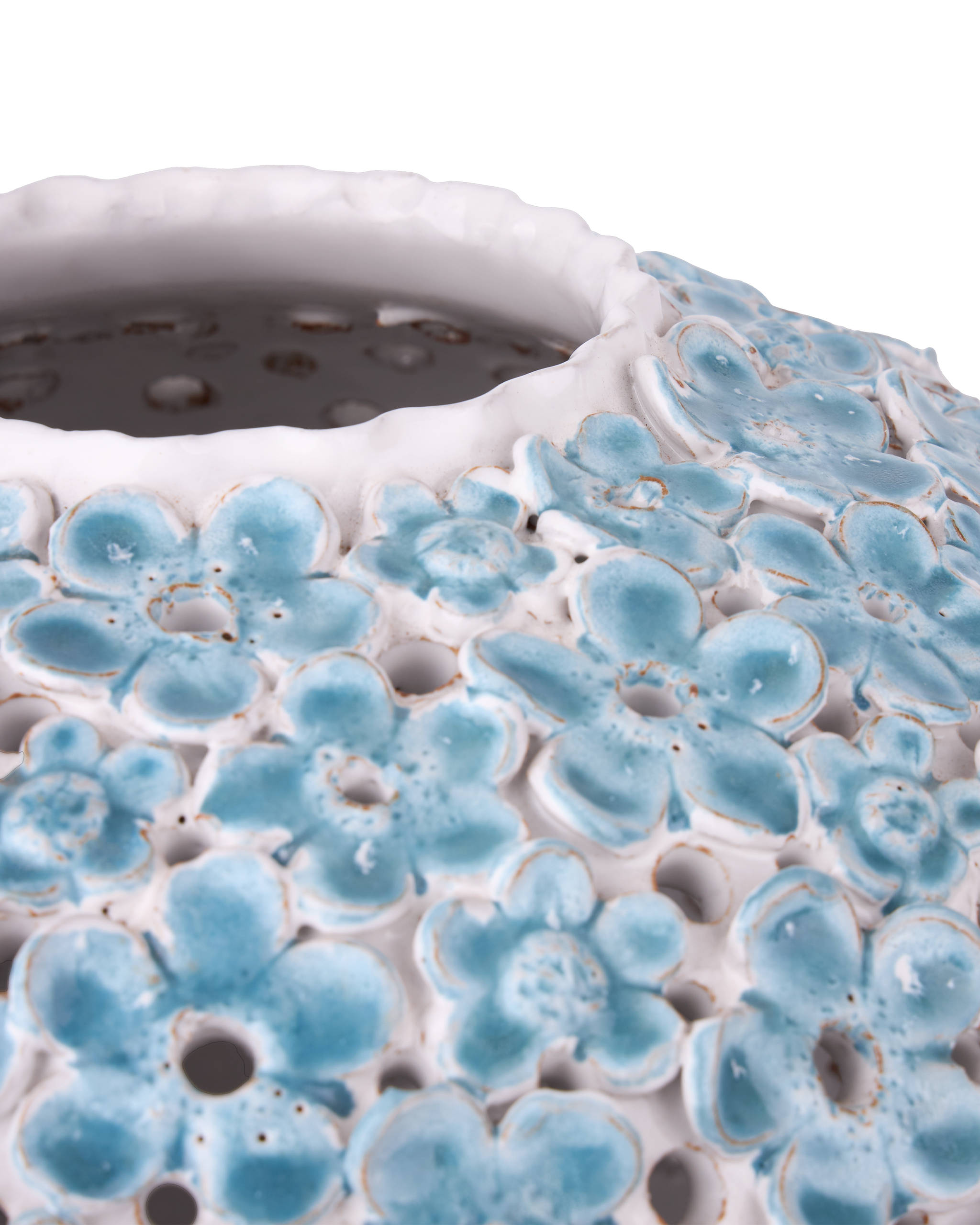 Currey And Company Daisy Blue Large Vase