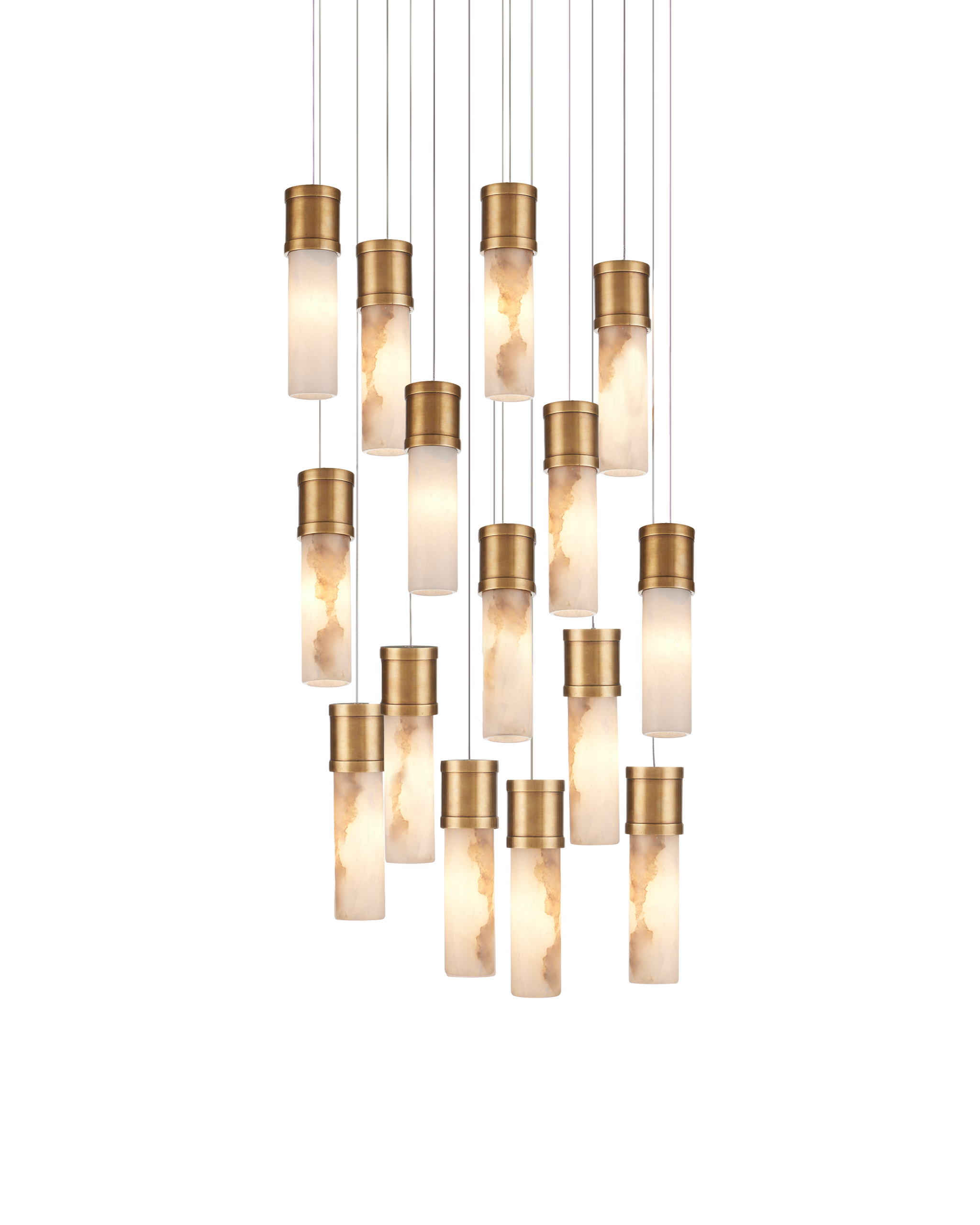 Currey And Company Cannula 15 Light Multi Drop Pendant