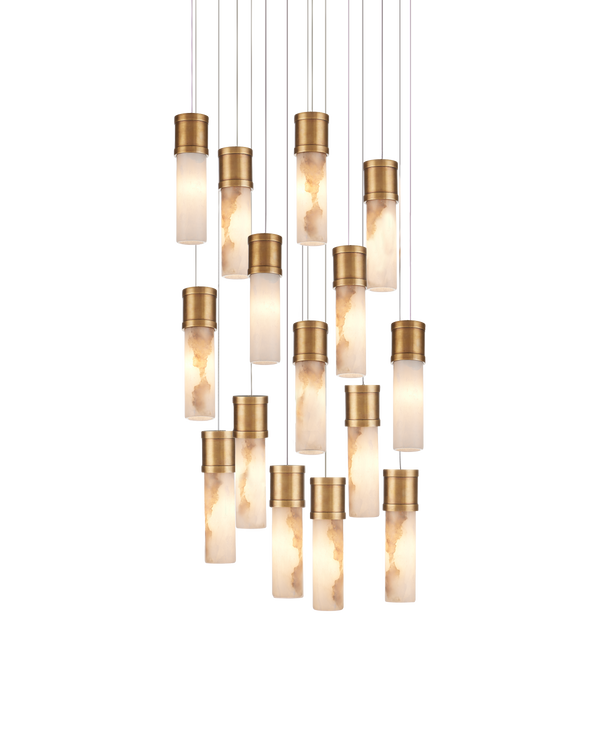Currey And Company Cannula 15 Light Multi Drop Pendant