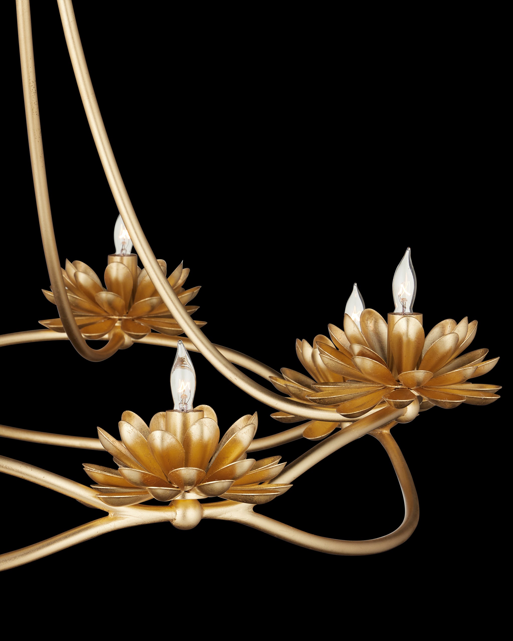 Currey & Company Cyrene Gold Chandelier