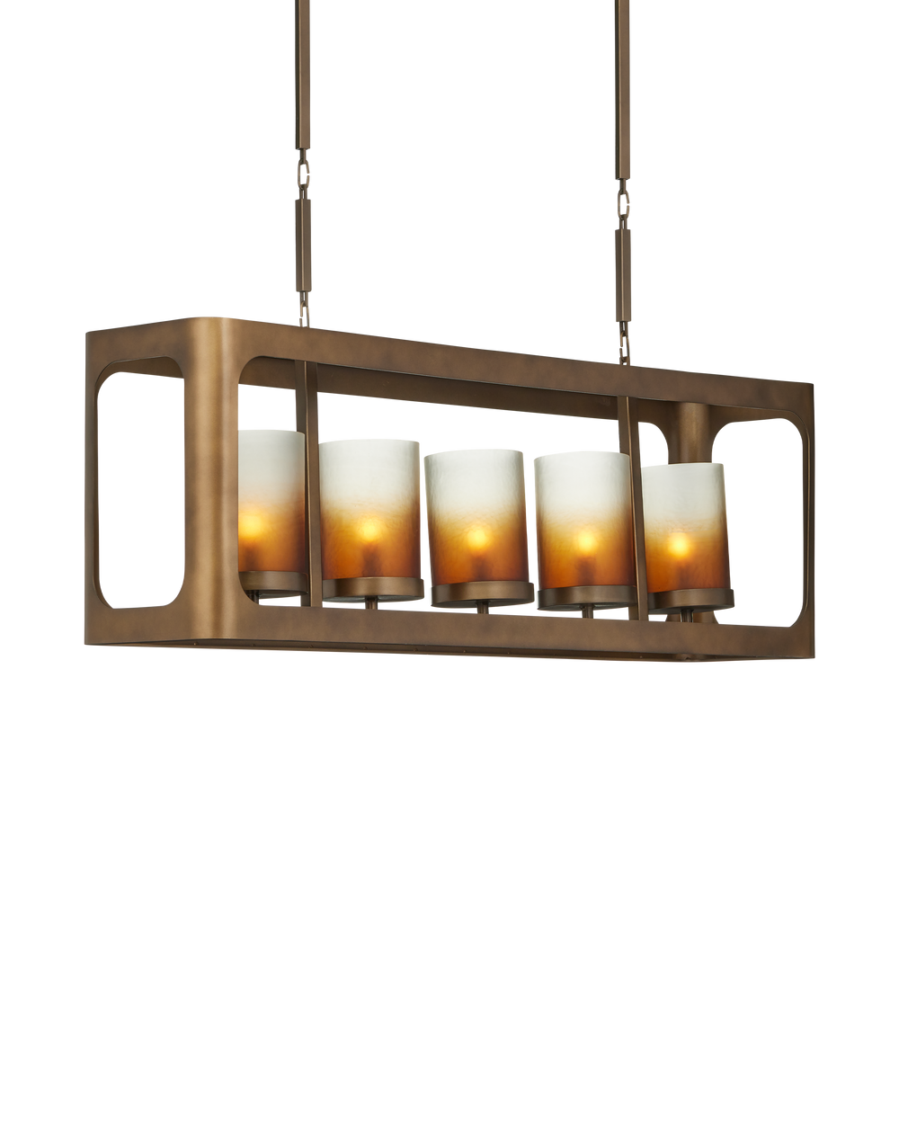 Currey & Company Tenebroso Rectangular Chandelier