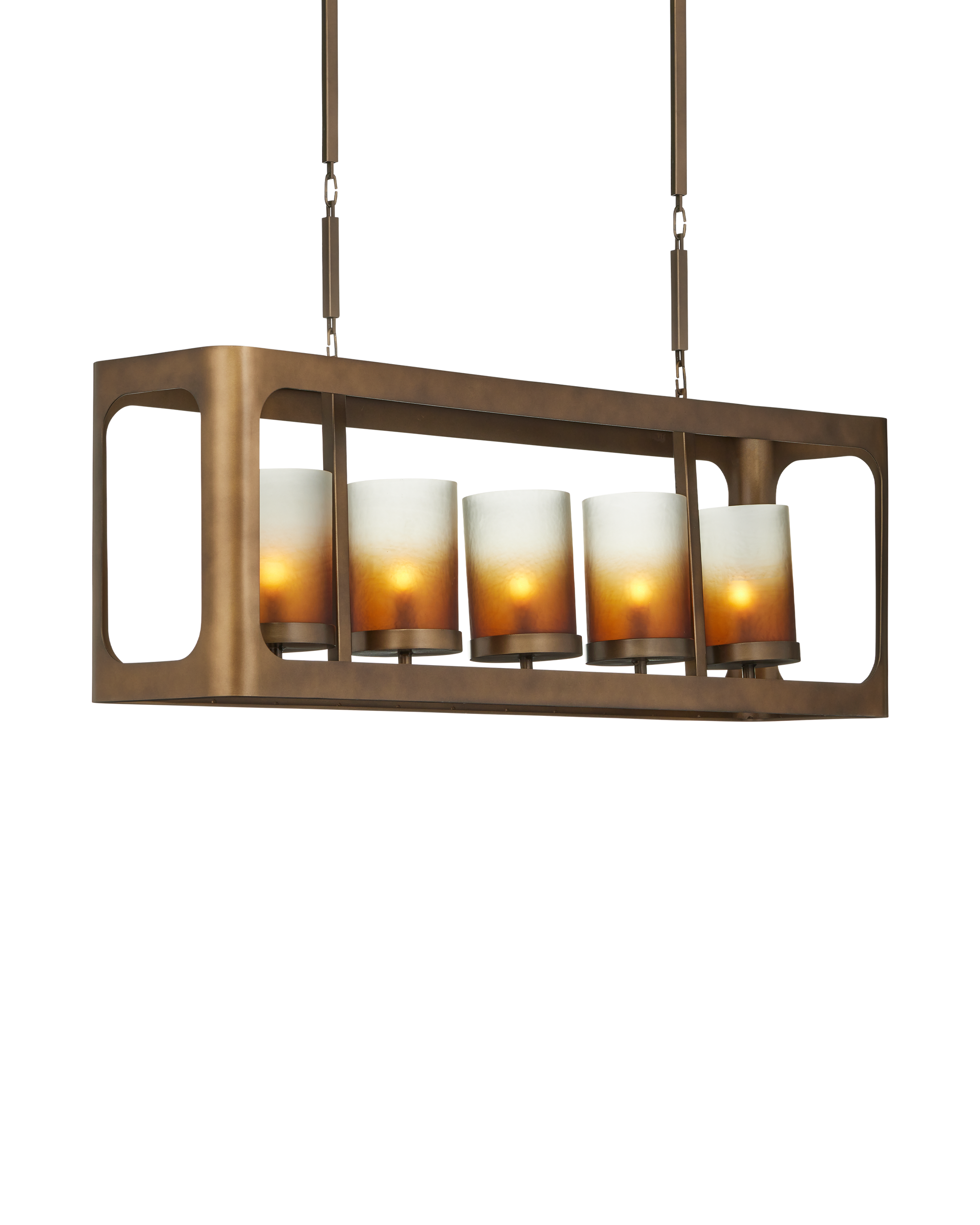 Currey & Company Tenebroso Rectangular Chandelier