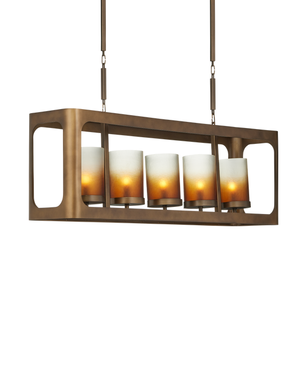Currey & Company Tenebroso Rectangular Chandelier