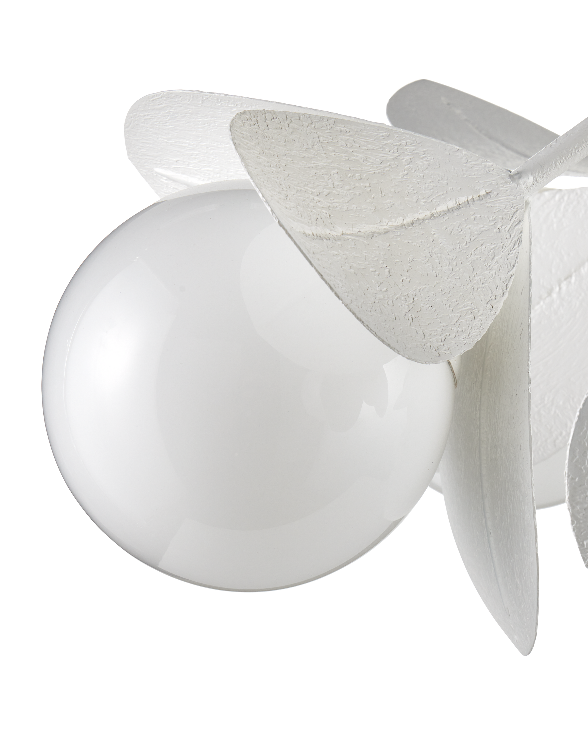 Currey & Company Effloresce White Chandelier