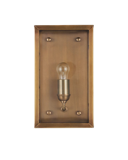 Currey & Company Royster Brass Outdoor Wall Sconce