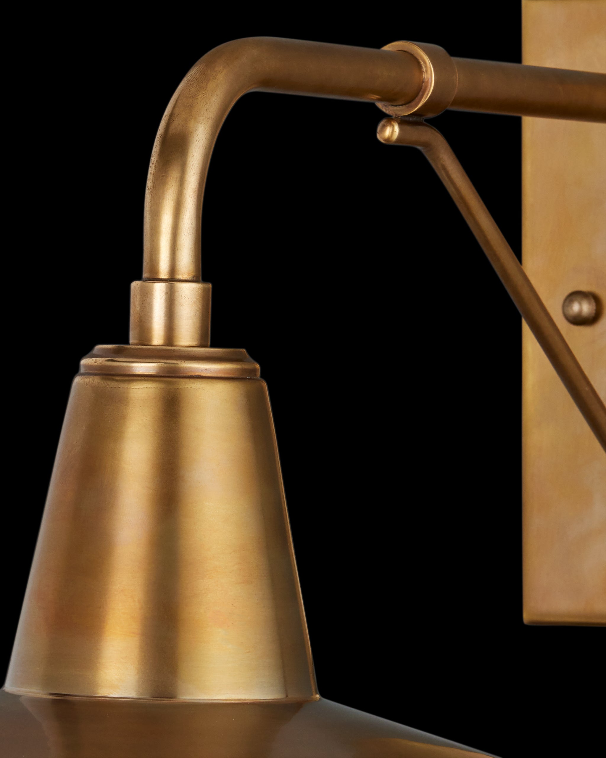 Currey & Company Mariner Brass Outdoor Wall Sconce