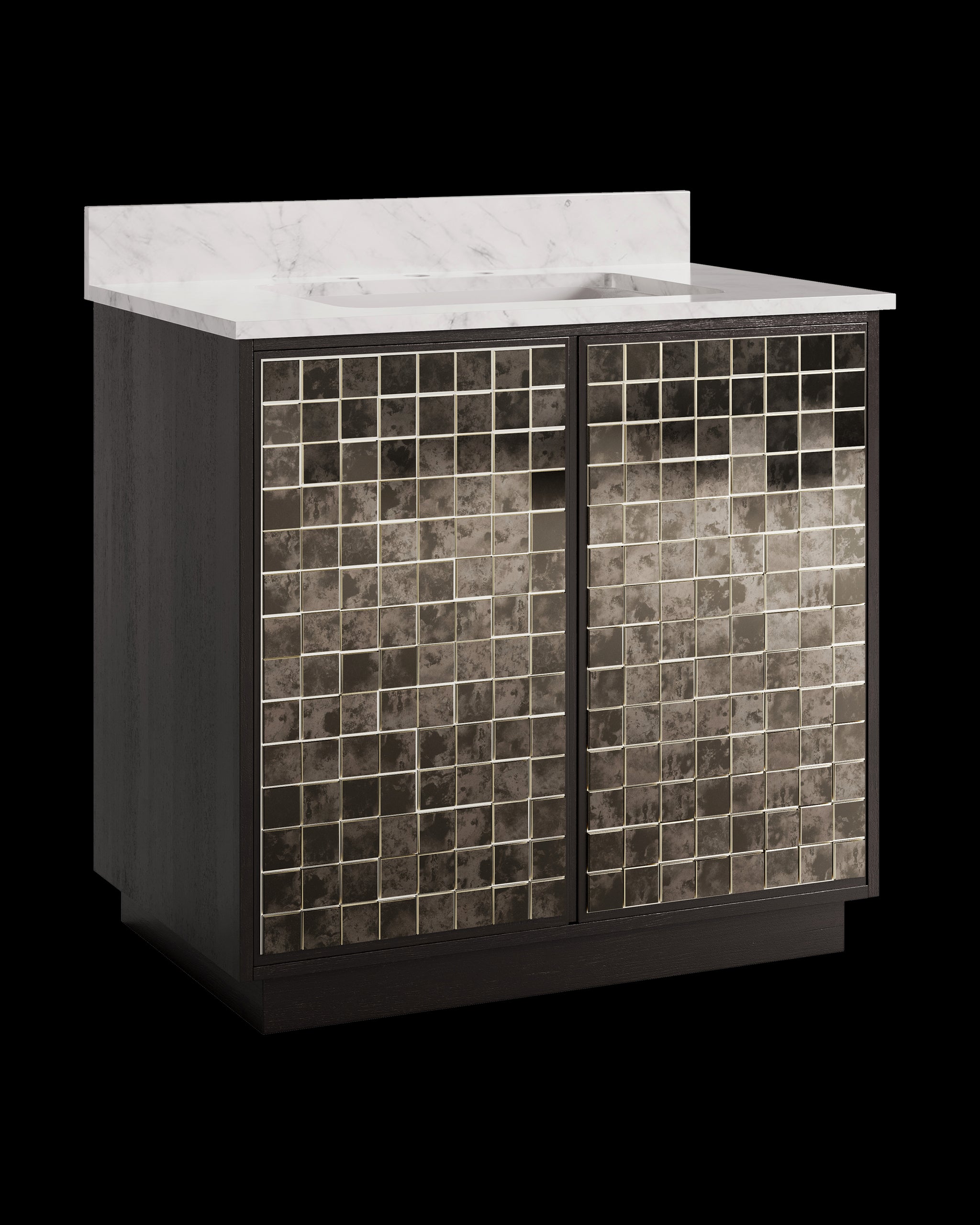 Currey & Company Mosaico 36" Vanity With Rectangular Undermount Sink
