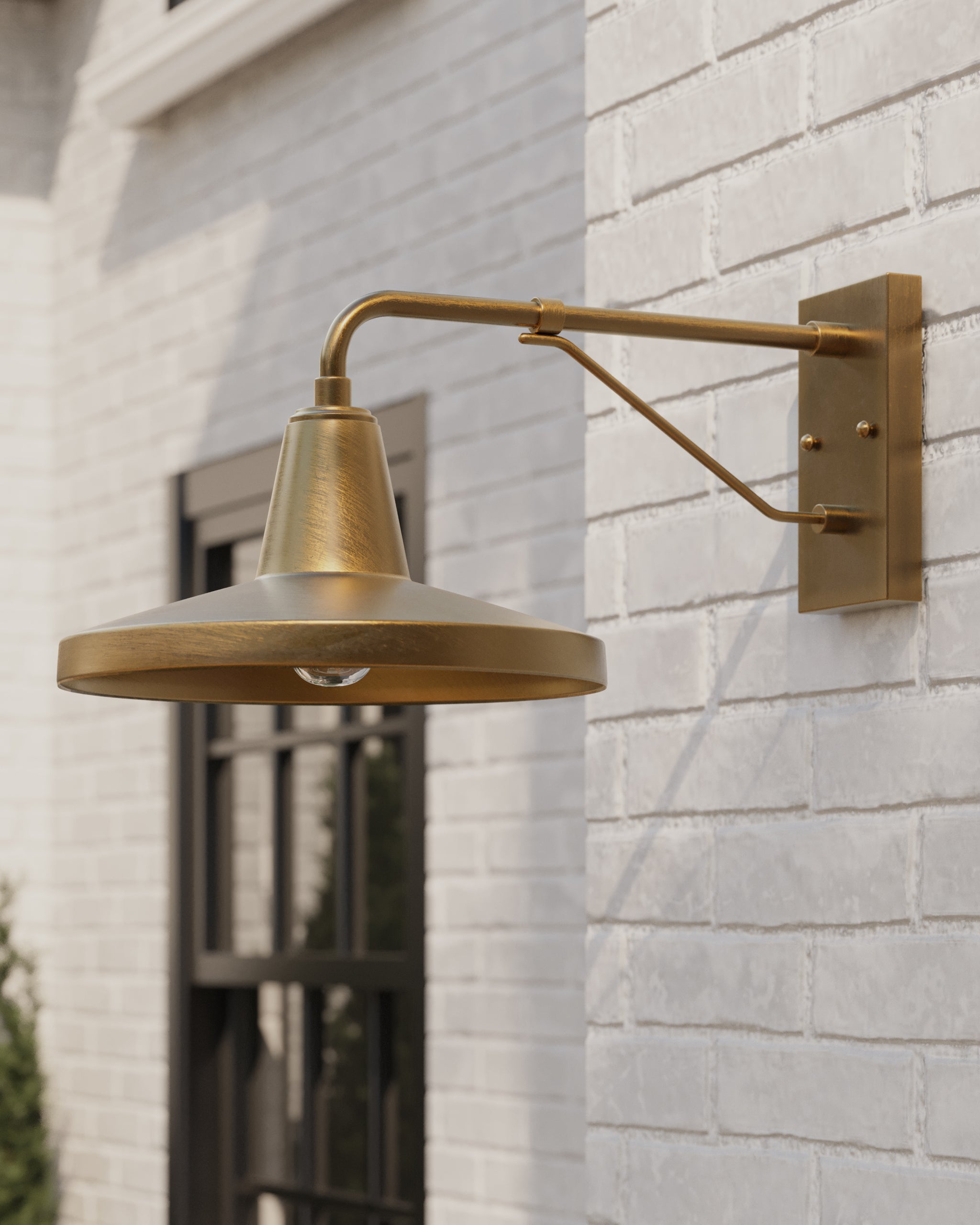 Currey & Company Mariner Brass Outdoor Wall Sconce
