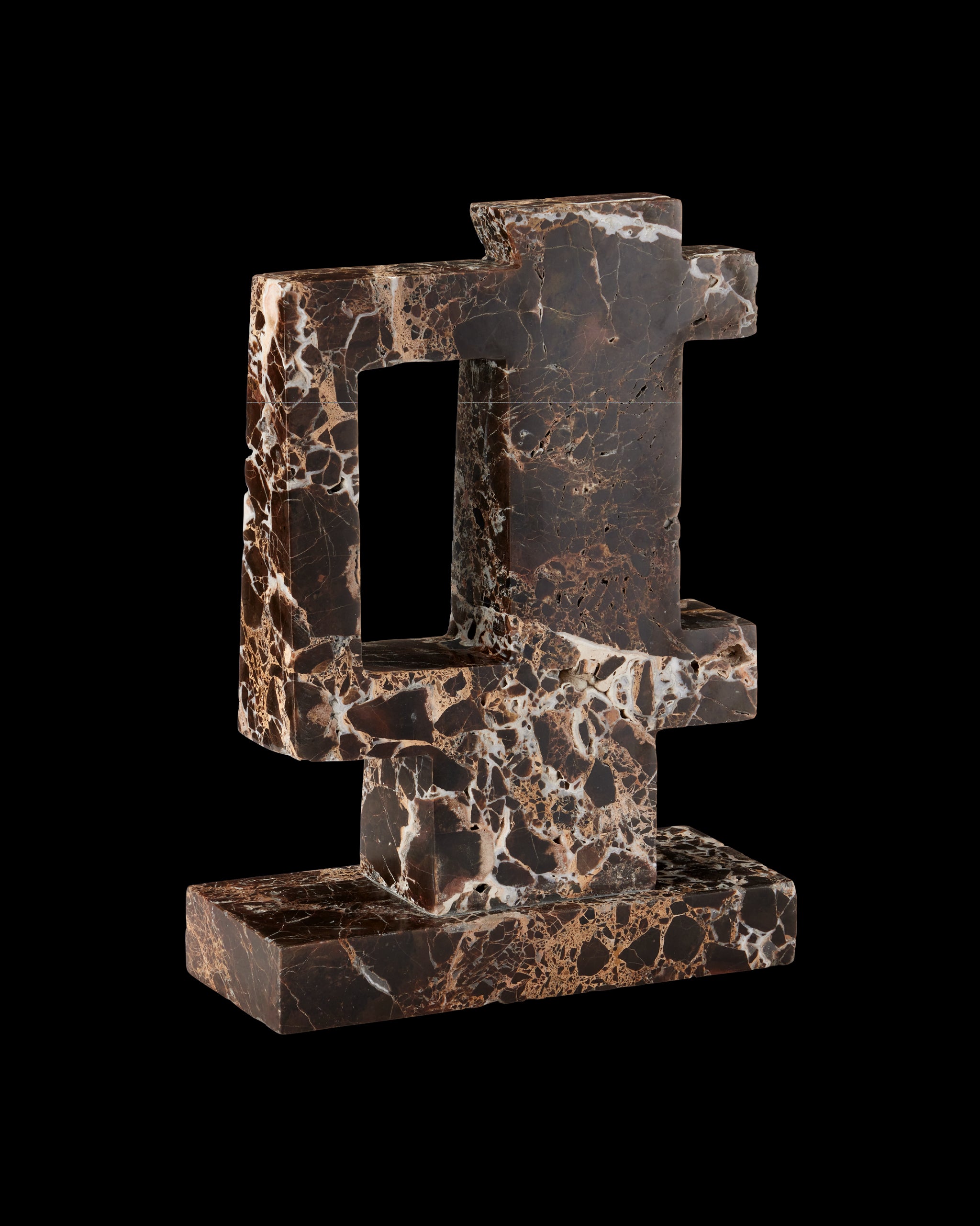 Currey & Company Blount Marble Object