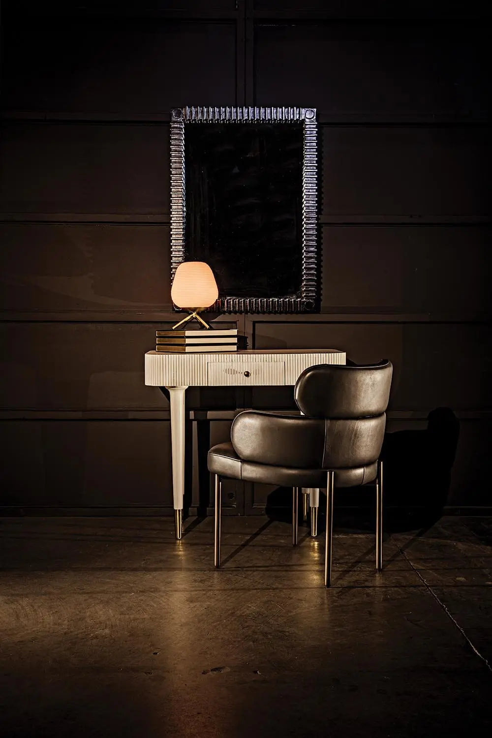 Noir Celine Desk/Side Table