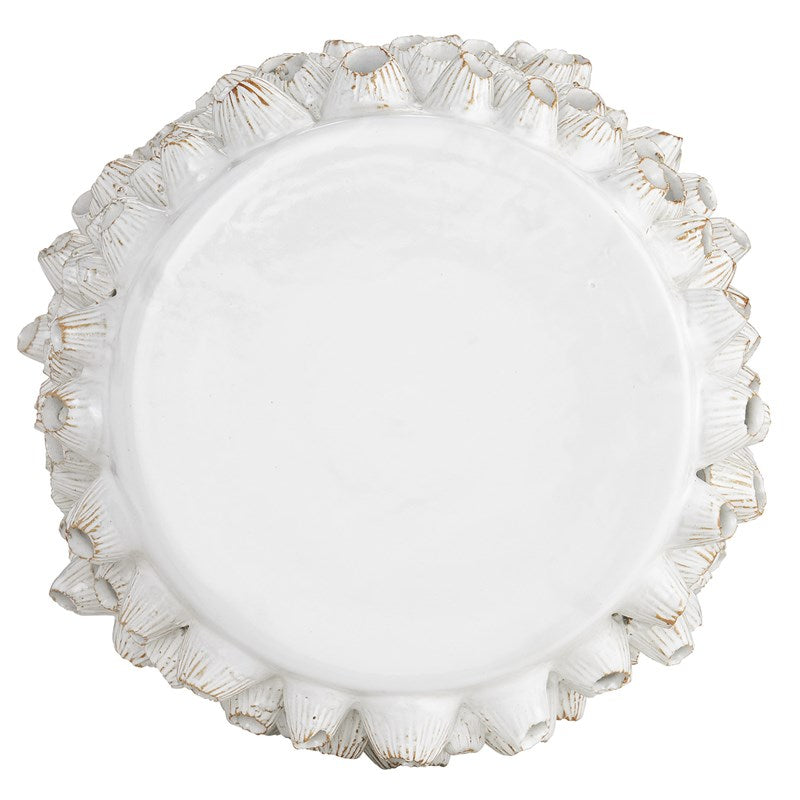 Currey And Company Barnacle White Accent Table