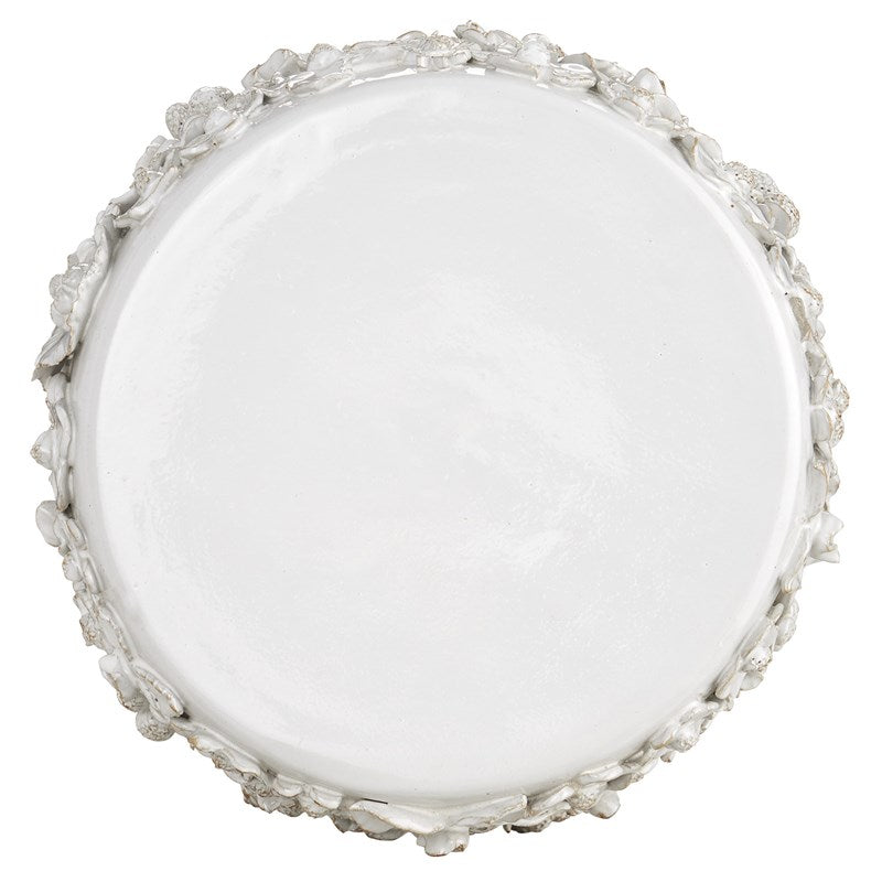 Currey And Company Jessamine White Accent Table