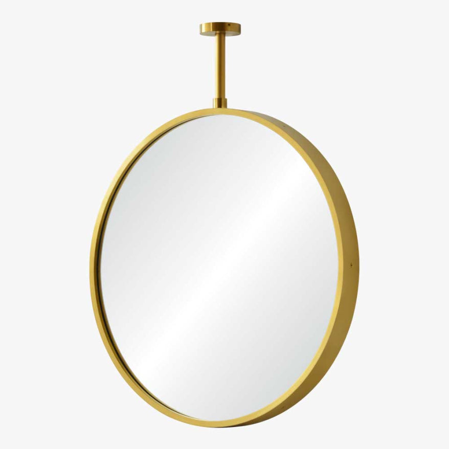 Mirror Home Round Mirror with Adjustable Ceiling Mount