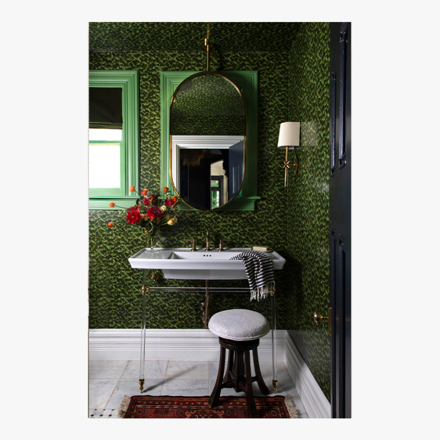 Mirror Home Oval Wall Mirror with Adjustable Ceiling Mount