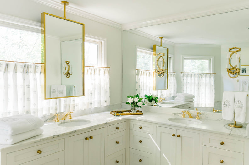 Mirror Home Rectangular Mirror with Adjustable Ceiling Mount