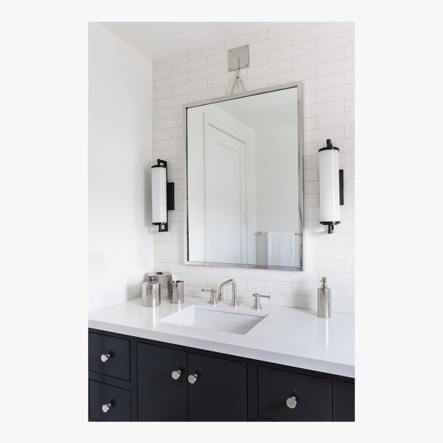 Titus Regency Handcrafted Gold Stainless Steel Frame Rectangular Wall Mirror
