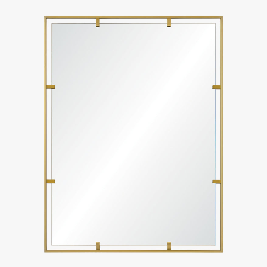 Mirror Home Rectangle Patten Clip Wall Mirror