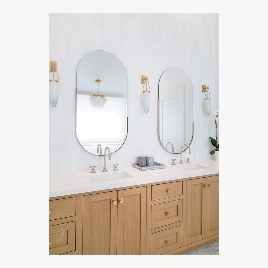 Mirror Home Oval Mirror 24" x 48"